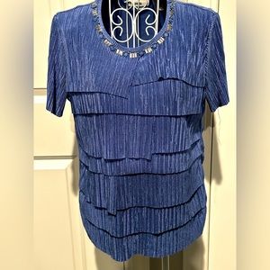 Alfred Dunner layered blouse size ps